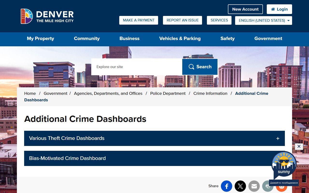 Denver crime map and statistics